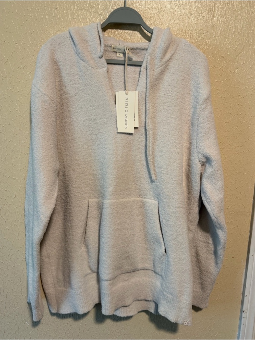Sunday Citizen Snug‎ Lite Pullover Hoodie Off White Size XL Super Soft